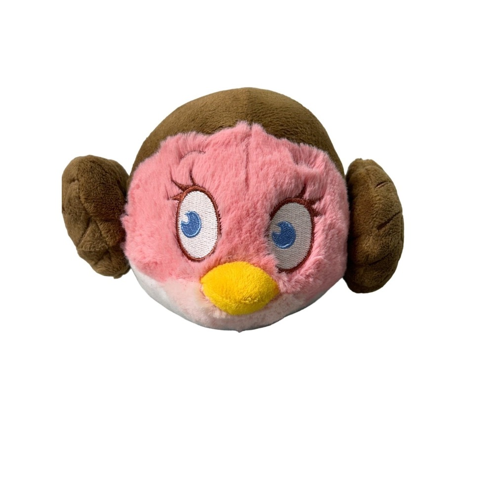 Angry Birds Star Wars 4" Princess Leia Plush Pink Brown